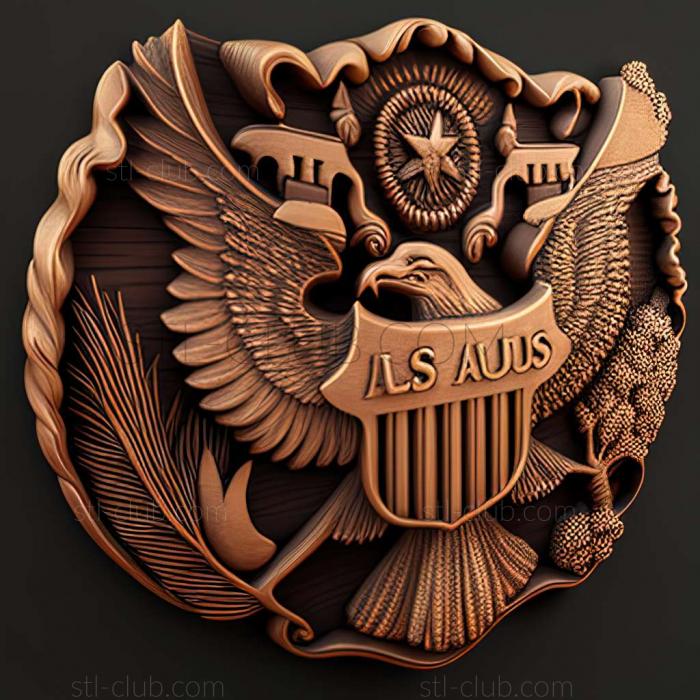 3D модель США (STL)